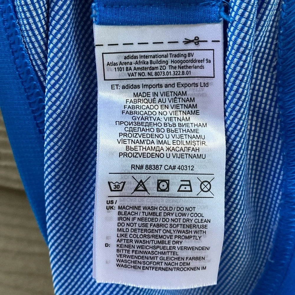 Adidas Terrex Men's Vibrant Blue Tee Shirt Size L